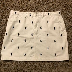 Ralph Lauren Sport White/Navy Skirt